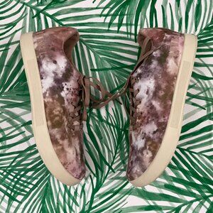 NOBULL Earth Tie Dye Canvas Ripstop Trainer Sneakers Size M12.5/W14